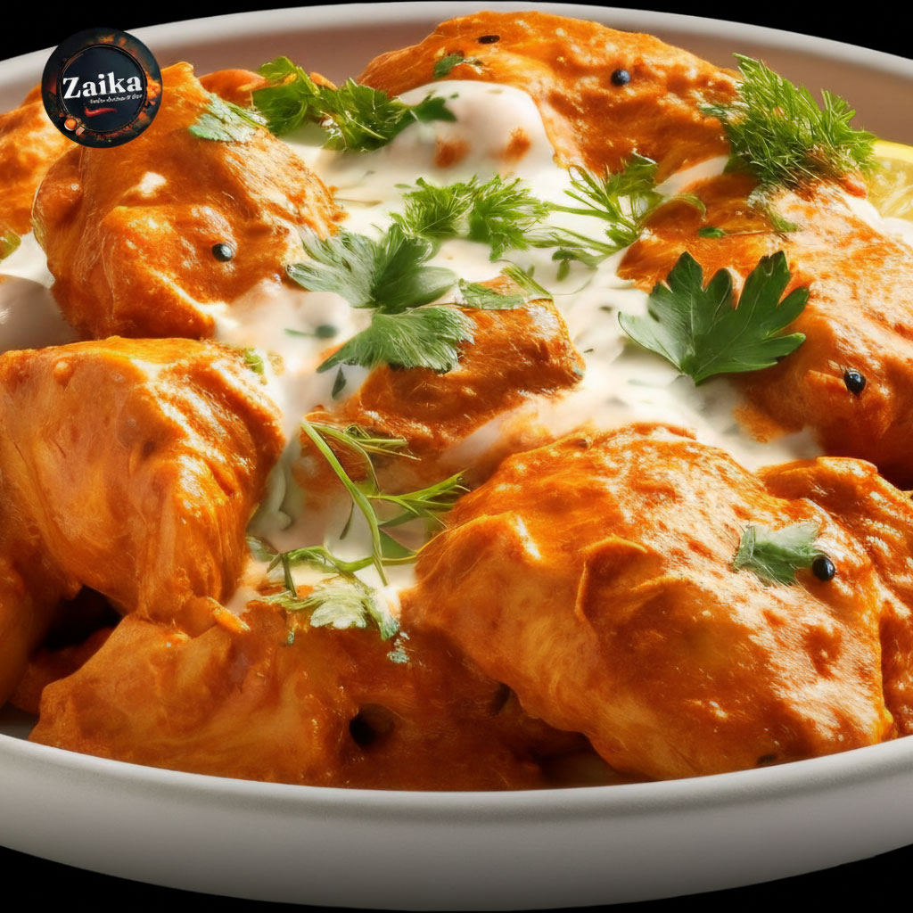 Zaika Restaurant Classic Butter Chicken in Dumbarton.